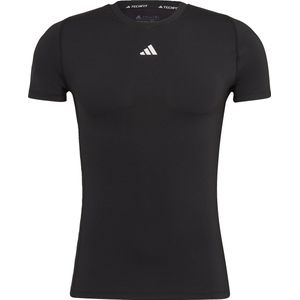 adidas Performance Techfit Training T-shirt - Heren - Zwart- XL