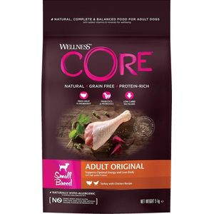 Wellness Core Grain Free Dog Small Breed Adult Original - Hondenvoer - Kalkoen Kip 5 kg