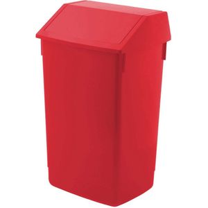 Afvalbak 'Sem' - Prullenbak Swing - Afvalemmer - 60 liter - Rood