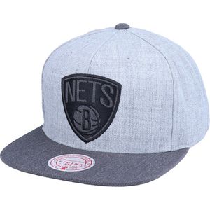 Mitchell & Ness Brooklyn Nets Dual Heather Grey Snapback - Mitchell & Ness