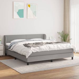 The Living Store Boxspringbed - Luxe - 180x200 cm - Lichtgrijs