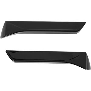 Achterruit zijspoiler 2 stuks spoilerlip met zelfklevende tape zijvleugelbekleding auto voertuigmodificatie compatibel met SEAT LEON 5F FR Mk3 MK3.5 2013-2021(zwart)