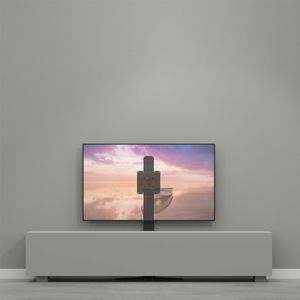 Cavus Hybrid 120B - Tv Muurstandaard - Televisie ophangen zonder boren - Geschikt tot 65 Inch televisie t/m 25 kg - VESA 200x200