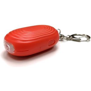 Persoonlijk alarm - rood - 130 decibel - zelfverdediging - LED lamp - LED noodsignaal - Sleutelhanger - inclusief batterijen