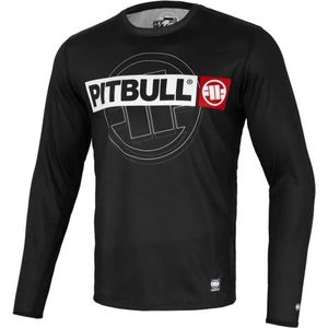 Pit Bull - Performance T-Shirt met lange mouwen - Mesh Hilltop Sports - Zwart - Maat L