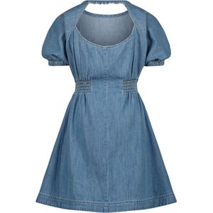 Vingino Midi Dress Parinna Meisjes Jurk - Mid Blue Wash - Maat 164