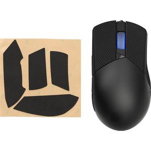 kwmobile gaming muis grip tape geschikt voor ASUS ROG Gladius III muis - Antislip muistape grip - Muis grip tape in zwart