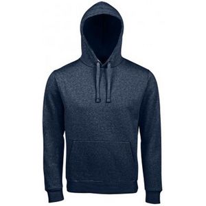 SOLS Unisex Volwassenen Spencer Hooded Sweatshirt (Heide Denim)