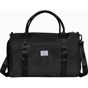 TAN.TOMI Reistas - Weekendtas - 35liter Handbagage tas - 46 x 28 x 26cm - Met Schoenenvak en Afneembare Schouderband - Zwart