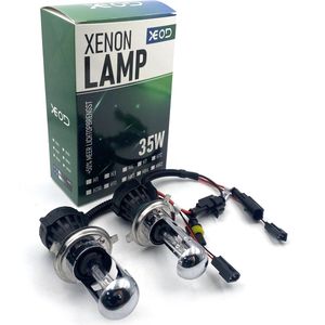 XEOD Xenon Vervangingslampen - H4 6000K Bi-Xenon lampen – Auto Verlichting – Dimlicht en Grootlicht - Voertuig Lamp – 35W – 12V