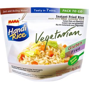 Mama Handi Rice - Instant Gebakken jasmijnrijst Vegetarisch - 10 zakjes