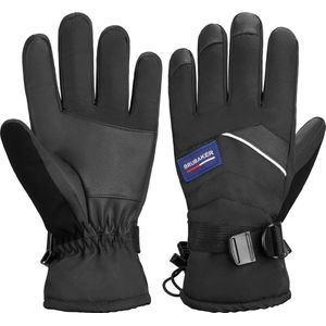 BRUBAKER Handschoenen Winter - Waterdicht en Winddicht - Ski Handschoenen voor Mannen en Vrouwen - Extra Warme Handschoenen - Thermo Handschoenen - Wintersport Schaatsen Skiën Snowboarden -M/L