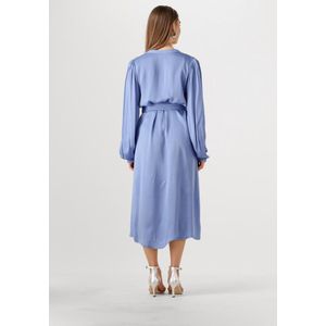 Lollys Laundry Parisll Midi Dress Ls Jurken Dames - Kleedje - Rok - Jurk - Blauw - Maat L