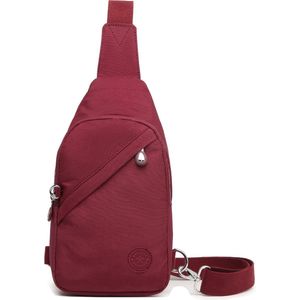 Bagwise® Crossbodytas - Sling Bag - Anti Diefstal - Dames - Heren - S - (1239) - Bordeaux