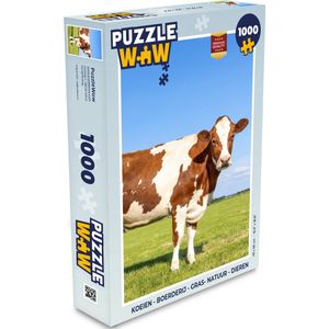 Puzzel Koeien - Boerderij - Gras- Natuur - Dieren - Legpuzzel - Puzzel 1000 stukjes volwassenen