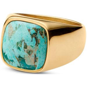Lucleon - Heren - Edelsteen Ringen - Chrysocollasteen - Blauw