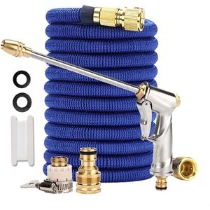 Flexibele Tuinslang - Uitreikbare Irrigatieslang - 12 m - Blauw