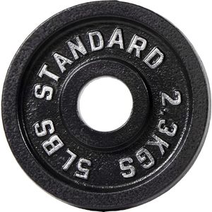 Gietijzeren gewichtsplaat voor krachttraining, gewichtheffen en crossfit, 1 inch of 2 inch, standaard of Olympisch