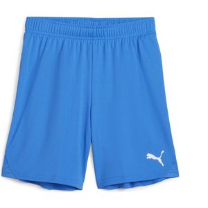 PUMA teamGOAL Shorts Jr Unisex Sportbroek - Electric Blauw Lemonade-Puma Wit - Maat 128