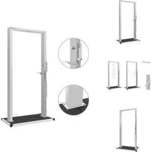 vidaXL Douchepaneel - RVS - 210 cm - Multifunctioneel - Zwembadonderhoud