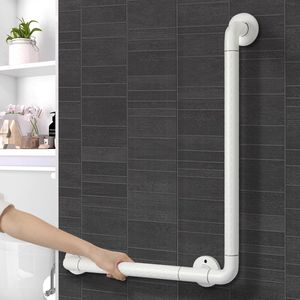 Handgrepen voor senioren, badgreep, antislip, douchegreep van roestvrij staal, 60 x 40 cm, veiligheidsgreep, badkuip, wandhandgreep, wandmontage, greepstangen voor badkamer, douche, badkamer