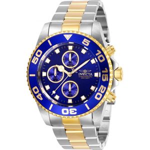 Invicta Connection 28692 Heren Horloge - Waterdicht - Analoog - Quartz Uurwerk - Roestvrij Staal met blauwe Wijzerplaat -43mm