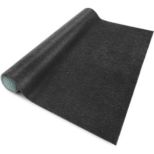 FLOORDIREKT Gazontapijt Farbwunder - Antraciet - Ideaal voor Balkon en Terras - 67 x 500 cm
