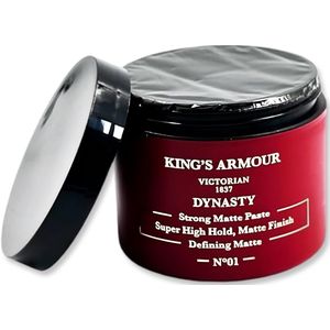 King's Armour Dynasty Strong Matte Pasta - stylingpasta, super hoge grip, matte afwerking, 110 ml