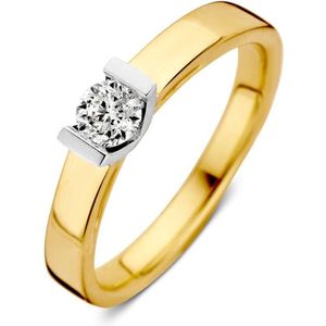 Ring bicolor briljant 0.30 crt.