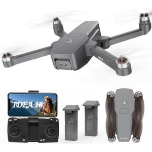 UAV Borstelloze motor drone met 2 camera's 40 km/u MAX windbestendig 4 niveau 5 GHz WIFI FPV drone met HD-camera RC Quadcopter Drone voor kinderen en volwassenen 2 accu's