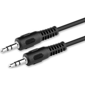 AUX Kabel - mini-jack geluidskabel - 3.5mm - 1m - zwart