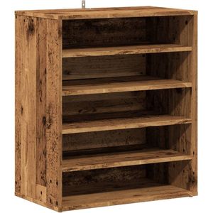 vidaXL Schoenenkast - Bewerkt Hout - 60x35x70 cm - 5 Schappen