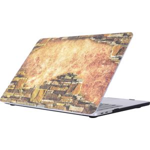 Mobigear Laptophoes geschikt voor Apple MacBook Pro 15 Inch (2016-2019) Hoes Hardshell Laptopcover MacBook Case | Mobigear Stone - Model 5 - Model A1707 / A1990
