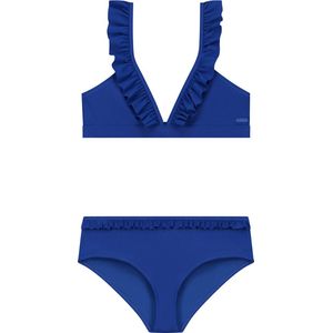 Shiwi Bikini set BELLA FIXED TRIANGLE SET RUFFLE - blue deep ocean - 134/140