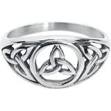 etNox Celtic Knot Ring zilverkleurig S Roestvrij staal - Rock wear, Vikings