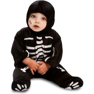 VIVING COSTUMES / JUINSA - Klein zwart skelet kostuum voor baby's - 1-2 jaar