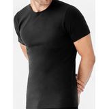 HL-tricot heren T-shirt korte mouw - 100% Katoen - 3XL - Zwart
