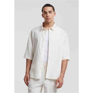 Urban Classics - Boxy Cotton Linen Overhemd - XXL - Beige