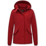 Korte Winterjas Vrouwen - 589 - Rood