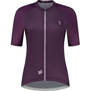 BBB Cycling DonnaFit R - Fietsshirt Dames Korte Mouwen - Duurzaam Wielrenshirt Dames - Paars - Maat XXL - BBW-413