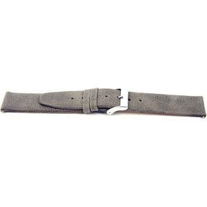 Horlogeband G811 Saddle Grijs Leder 20x20 mm