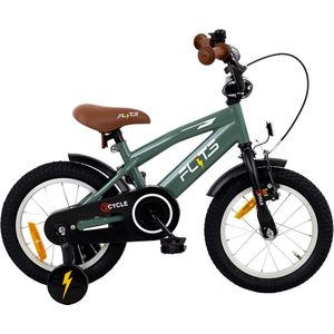 2Cycle Flits- Kinderfiets - 14 inch - Groen - Jongensfiets - 14 inch fiets