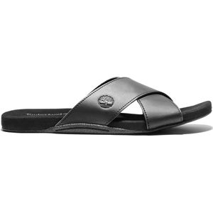 Timberland Seaton Bay Cross Strap Slide Heren Slippers - Jet Black Maat - 46