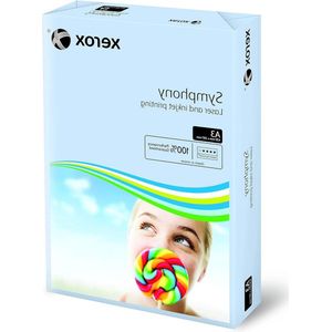 Gekleurd printpapier Symphony pastel DIN A3 80 g/m2 500 vellen - blauw geschikt voor kleurenlaser- en inkjetprinters