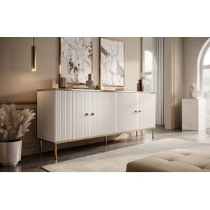 Meubella - Dressoir Vanty - Wit - 182 cm