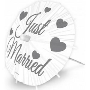 Just Married parasol prikkers XL