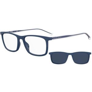 Hugo Boss Zonnebril Boss 1150/cs Clip-on Heren Rechthoekig Blauw