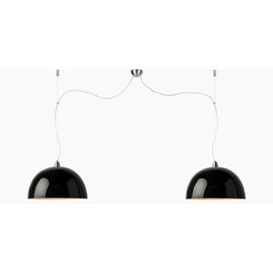 GOOD&MOJO Hanglamp Halong - Zwart/Bamboe - 153x53x35cm - 2L - Scandinavisch,Bohemian - Hanglampen Eetkamer, Slaapkamer, Woonkamer