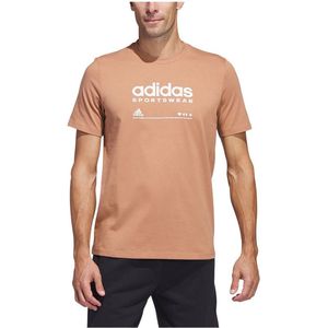 Adidas Lounge T-shirt Met Korte Mouwen Oranje S Man