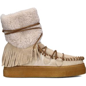 Karma Of Charme Ymiz Indio Indian Veterboots - Laarzen Met Veters - Dames - Beige - Maat 41